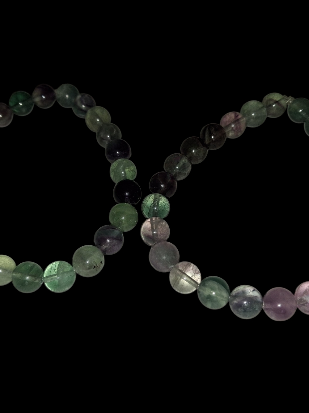 Stunning Vibrant Rainbow Fluorite 8mm Round Genuine Beads - Picture 2 of 10